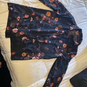 Zara Woman sheer black print jacket